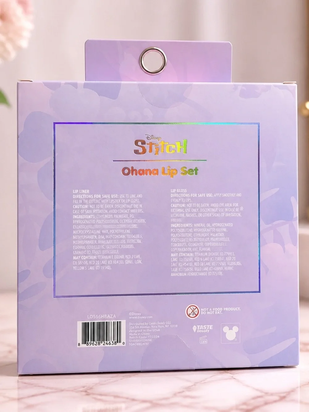 Disney Stitch Ohana Lip Set 6 Piece Lip Gloss & Lip Liner Set NWT